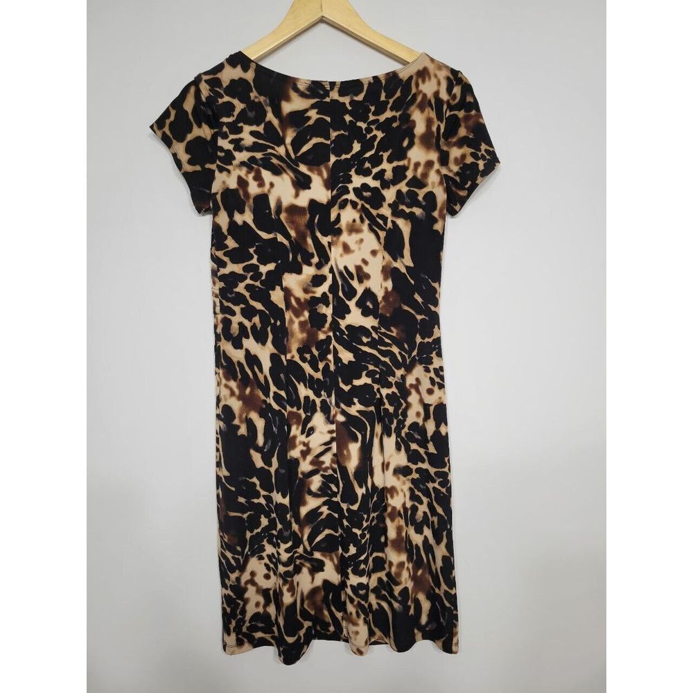 AGB Dress Leopard Print Short Sleeve Dress Size‎ Small - Picture 4 of 4